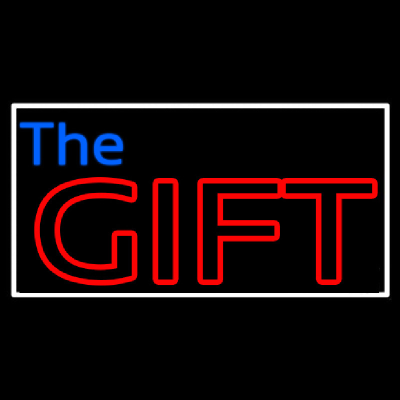 Custom The Gift With Border Neon Sign USA