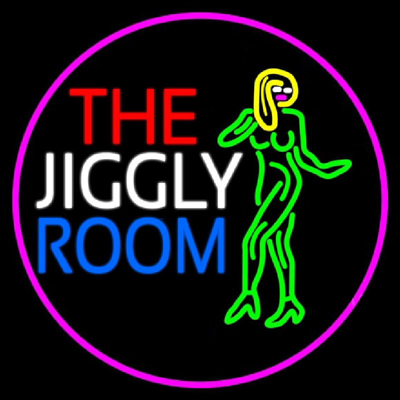 Custom The Jiggly Room With Girl Logo Neon Sign USA