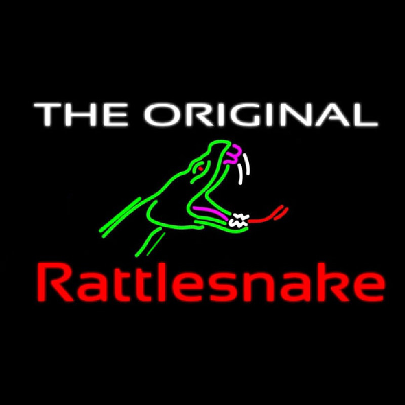 Custom The Original Rattlesnake Neon Sign USA