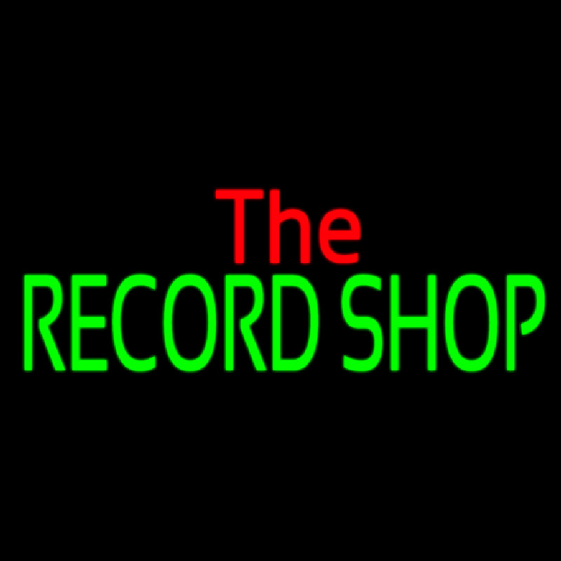 Custom The Record Shop Block 1 Neon Sign USA