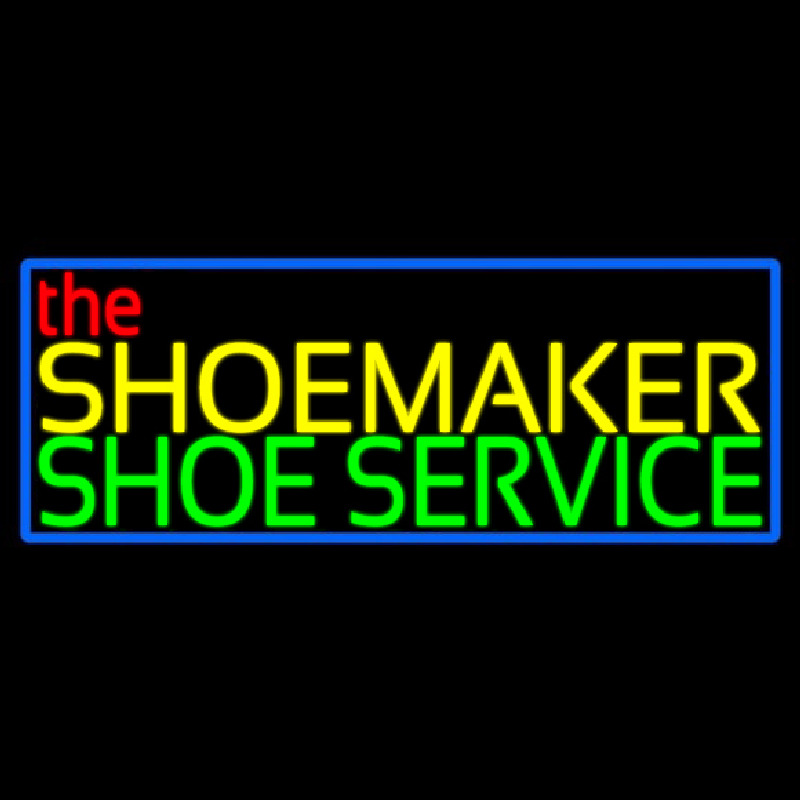Custom The Shoe Maker Shoe Service Neon Sign USA