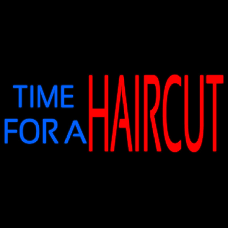 Custom Time For A Haircut Neon Sign USA