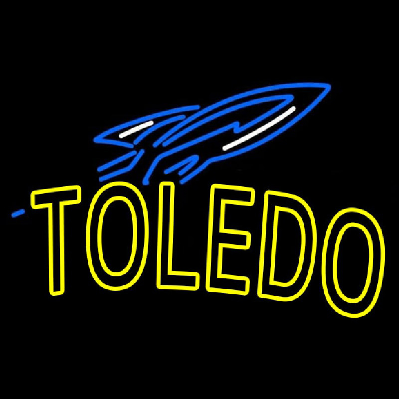 Custom Toledo Rockets Secondary 1997 Pres Logo NCAA Neon Sign Neon Sign USA