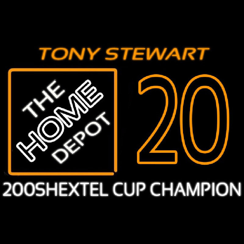 Custom Tony Stewart 20 Nascar Neon Sign USA