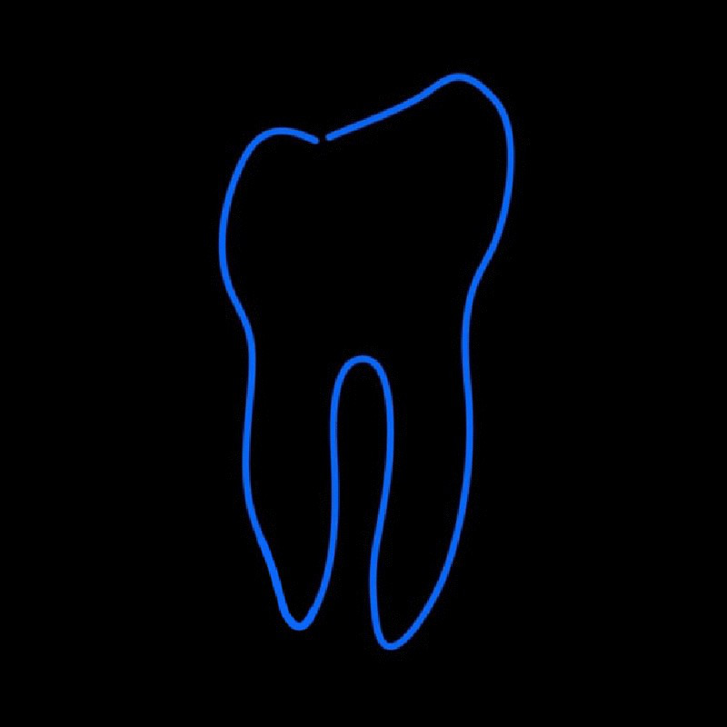Custom Tooth Logo Neon Sign USA