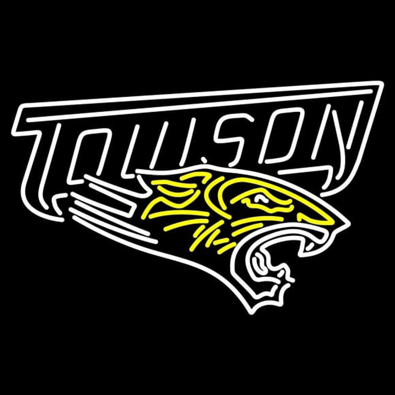 Custom Towson Tigers Primary 2004 Pres Logo NCAA Neon Sign Neon Sign USA