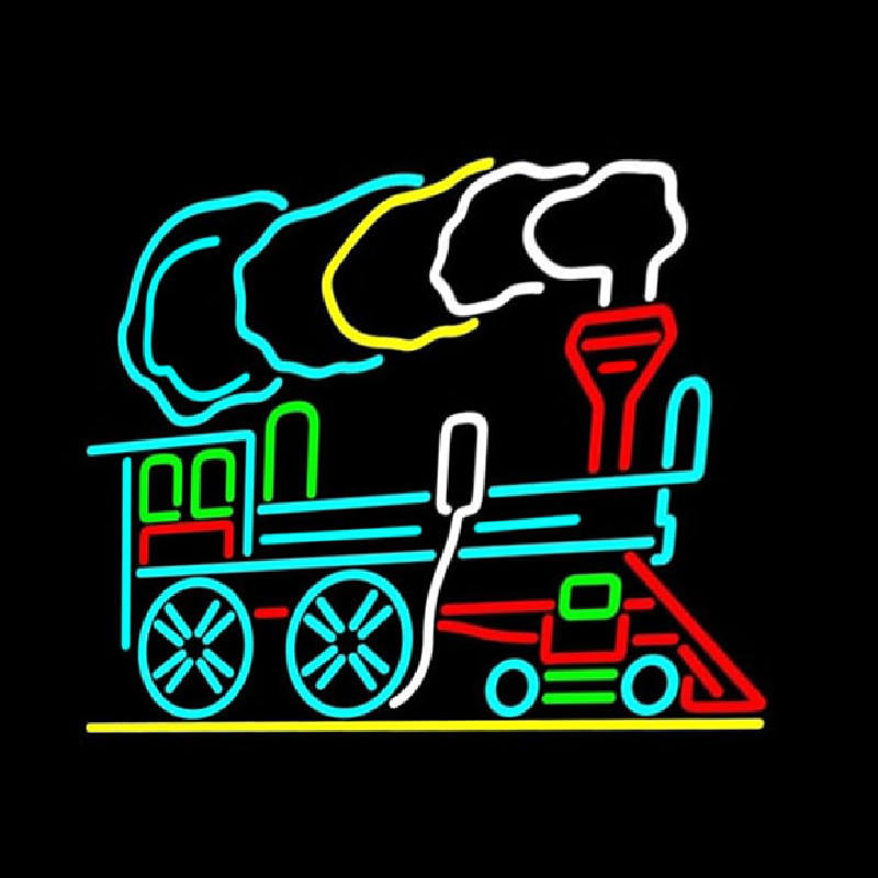 Custom Train Logo Neon Sign USA