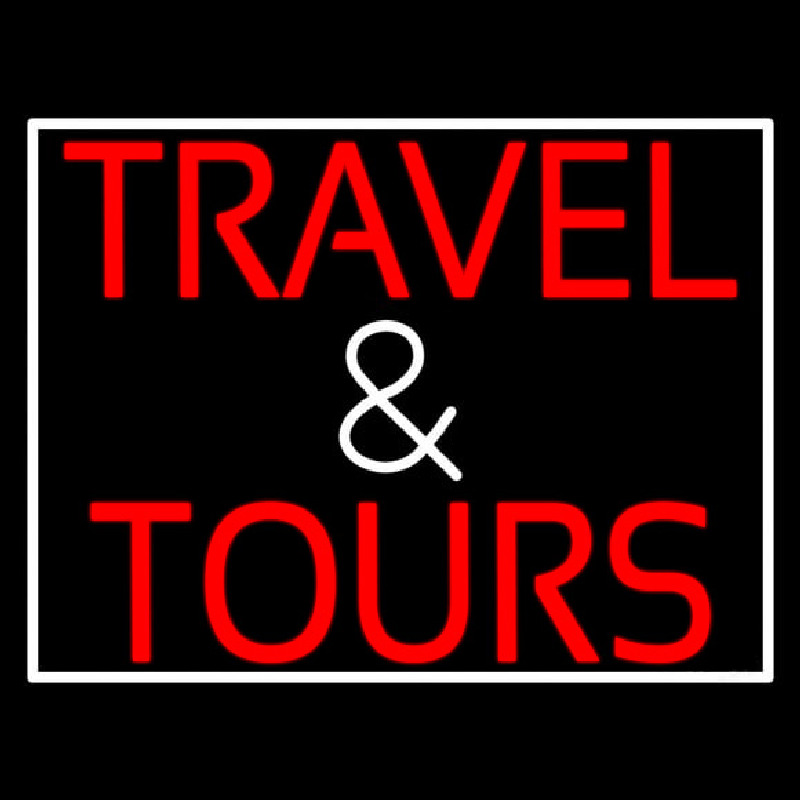 Custom Travel And Tours Neon Sign USA
