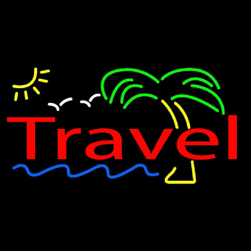 Custom Travel Neon Sign USA