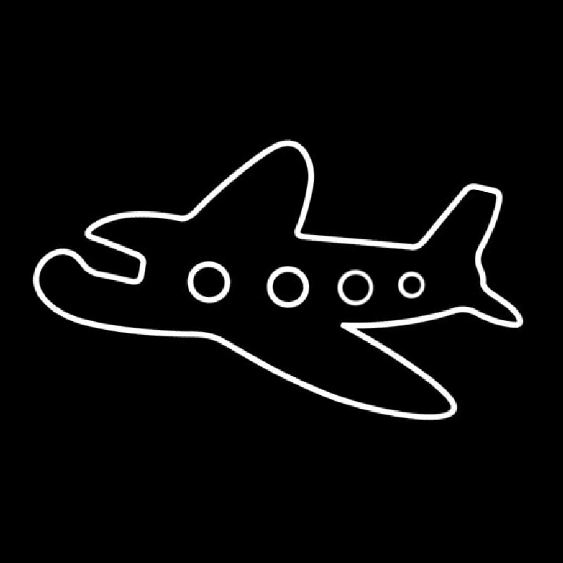 Custom Travel Transportation Airplane Neon Sign USA