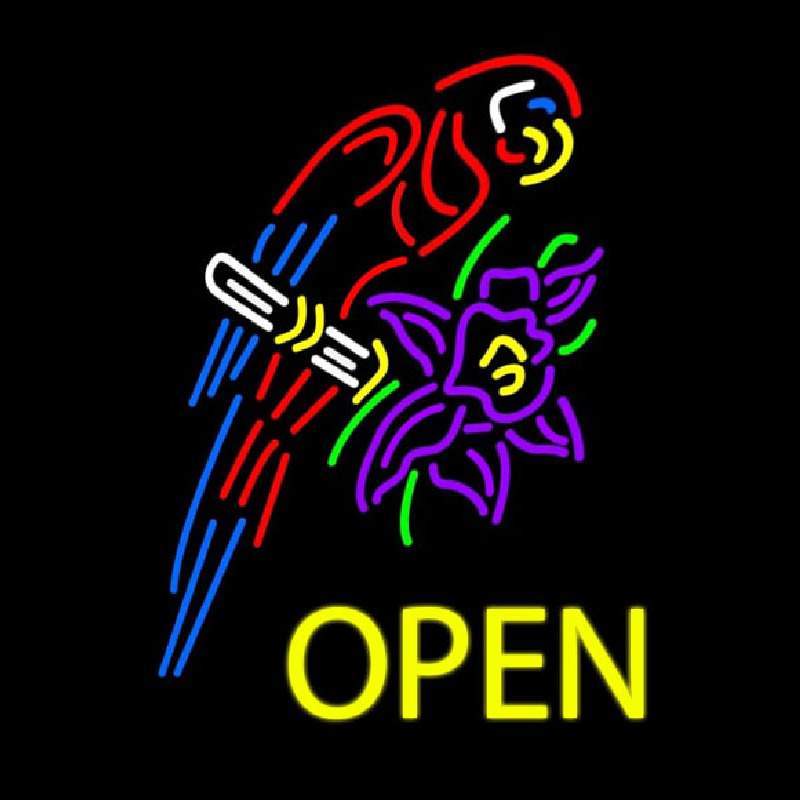 Custom Tropical Parrot Neon Sign USA