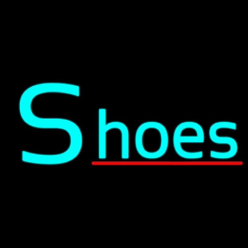 Custom Turquoise Shoes Red Line Neon Sign USA