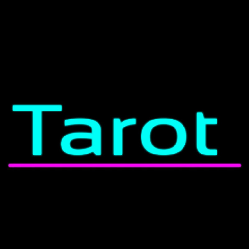 Custom Turquoise Tarot Pink Line Neon Sign USA