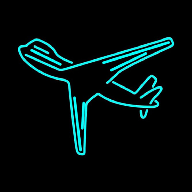 Custom Turquoise Travel Neon Sign USA