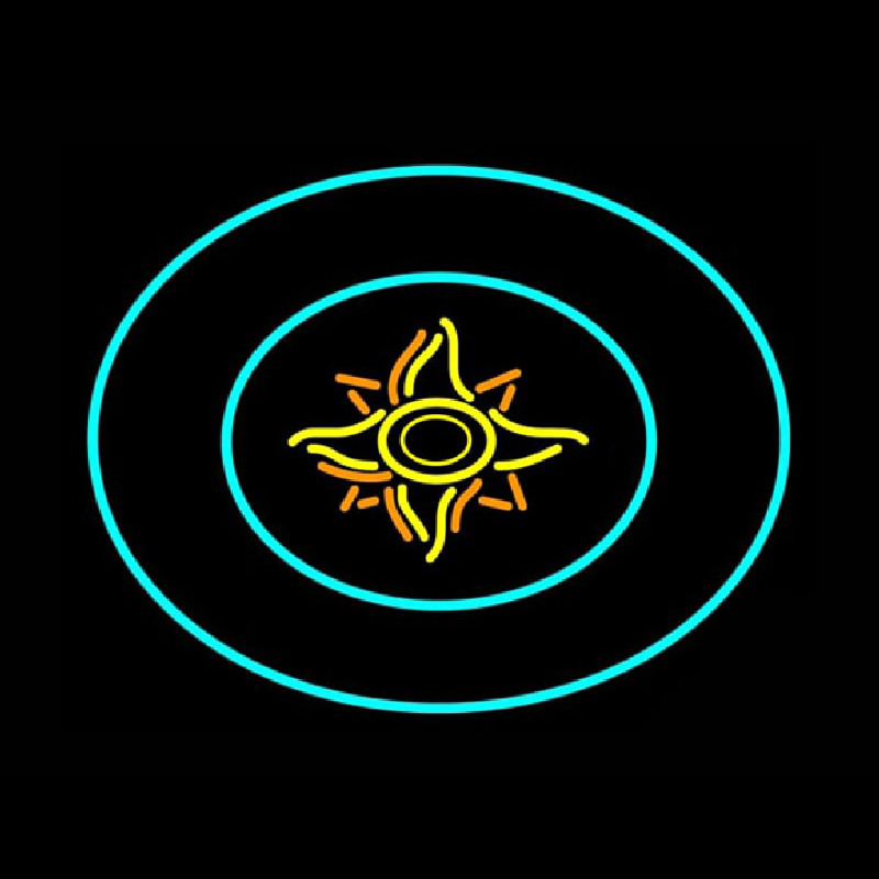Custom Twinkling Sun Neon Sign USA