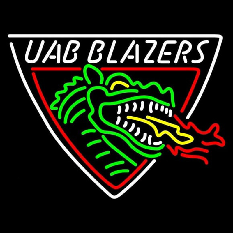 Custom Uab Blazers Primary 1996 Pres Logo NCAA Neon Sign Neon Sign USA