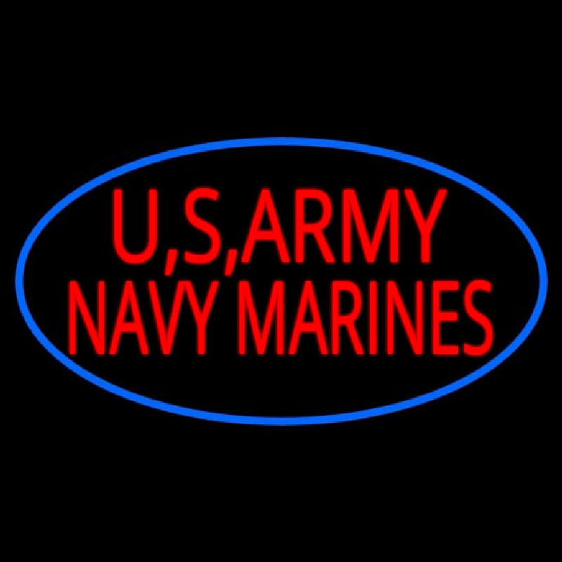 Custom Us Army Navy Marines Neon Sign USA