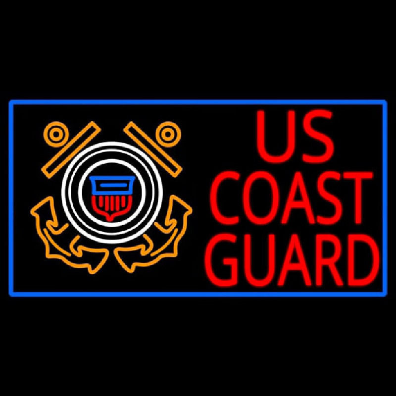 Custom Us Coast Guard Logo Neon Sign USA