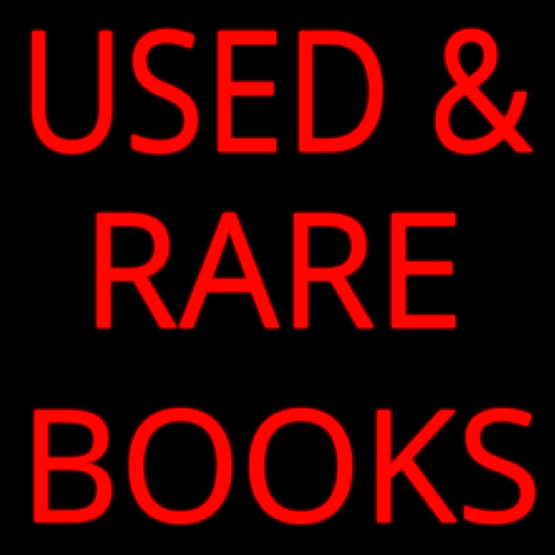 Custom Used And Rare Books Neon Sign USA