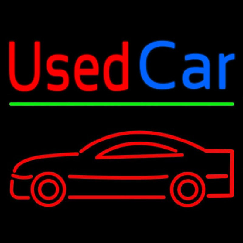 Custom Used Car Neon Sign USA
