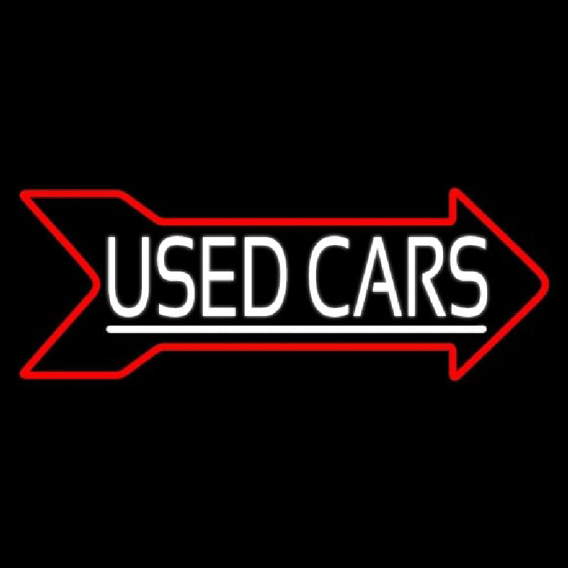 Custom Used Cars Arrow 1 Neon Sign USA