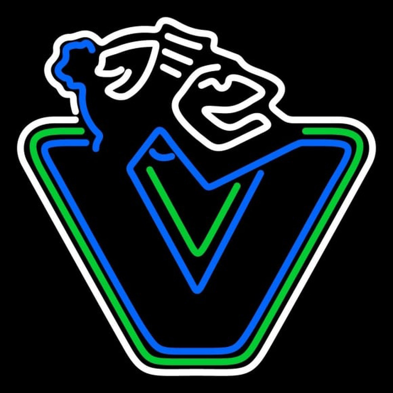 Custom Vancouver Canucks Alternate 2007 08 Pres Logo NHL Neon Sign Neon Sign USA