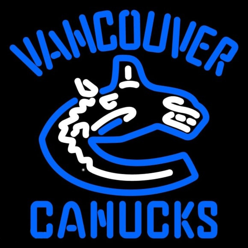 Custom Vancouver Canucks Alternate 2007 08 Pres Logo NHL Neon Sign Neon Sign USA