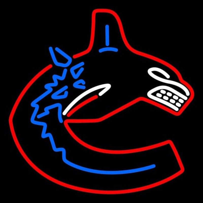 Custom Vancouver Canucks Primary 1997 98 2006 07 Logo NHL Neon Sign Neon Sign USA