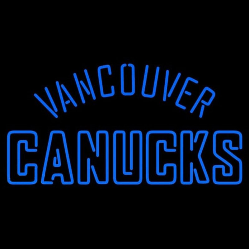 Custom Vancouver Canucks Wordmark 2007 08 Pres Logo NHL Neon Sign Neon Sign USA