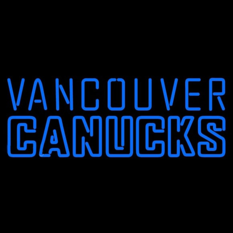 Custom Vancouver Canucks Wordmark 2007 08 Pres Logo NHL Neon Sign Neon Sign USA