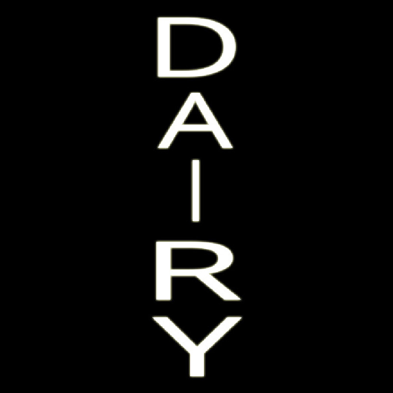 Custom Vertical Dairy Neon Sign USA