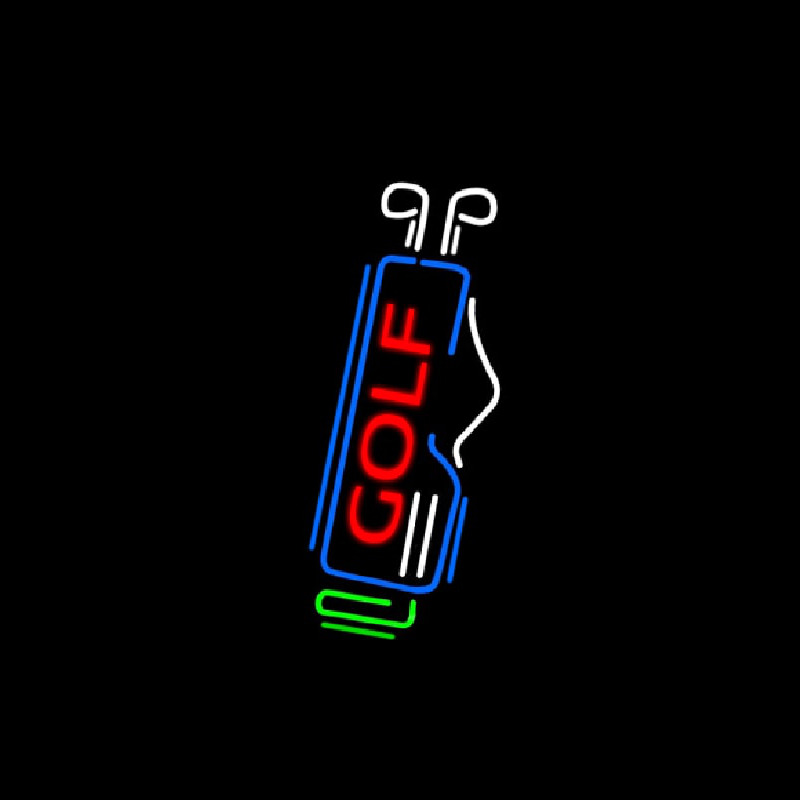 Custom Vertical Golf Neon Sign USA