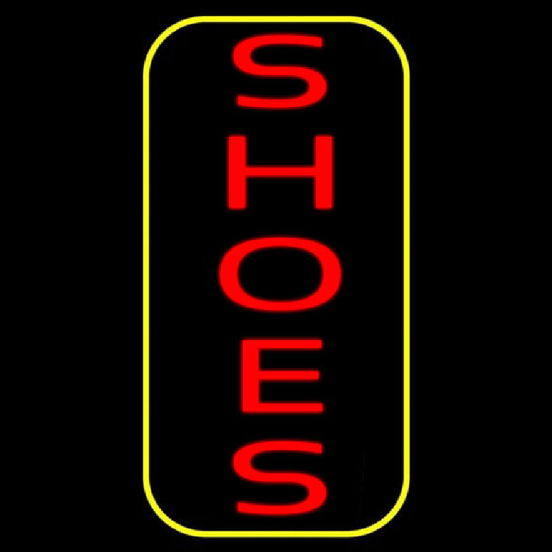 Custom Vertical Shoes Border Neon Sign USA