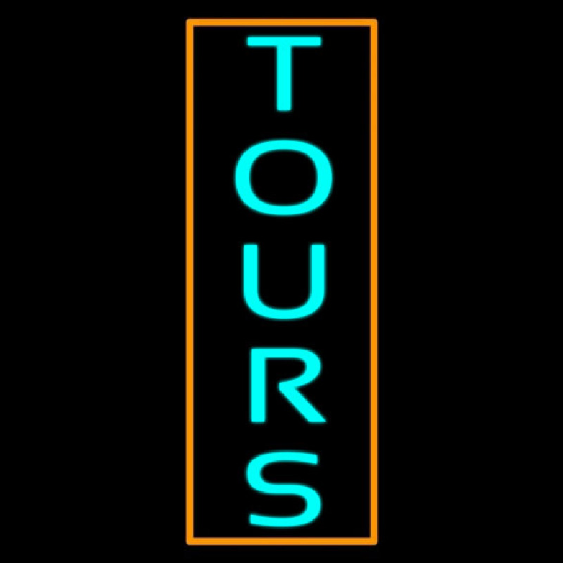Custom Vertical Tours Neon Sign USA