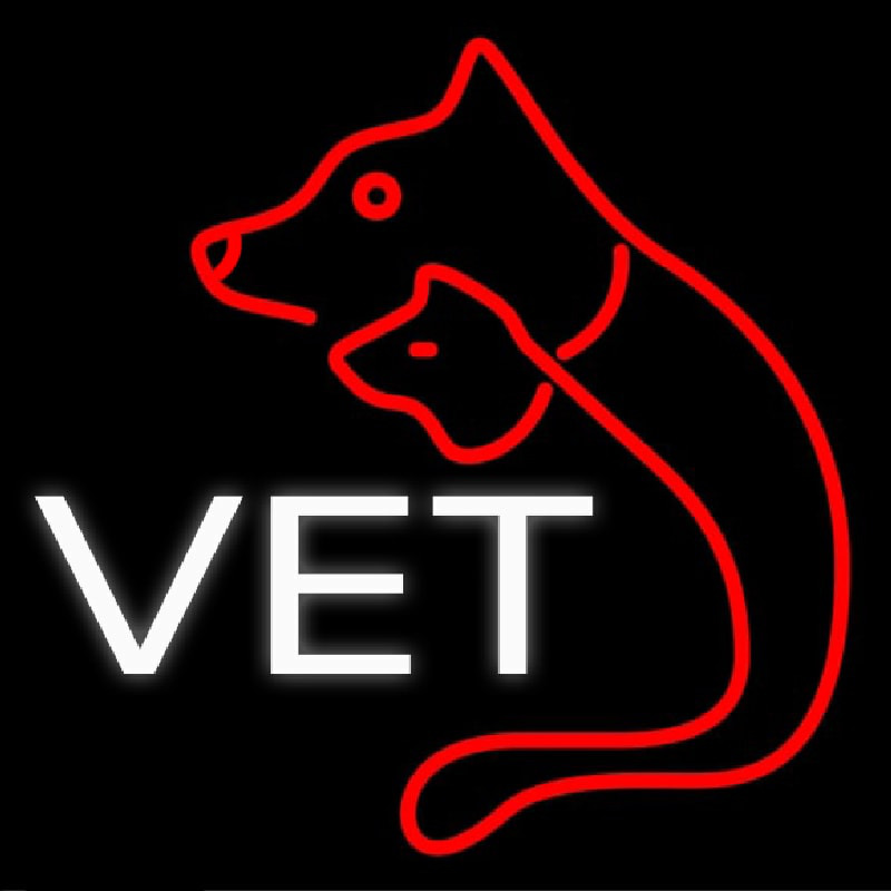 Custom Vet Veterinary Neon Sign USA