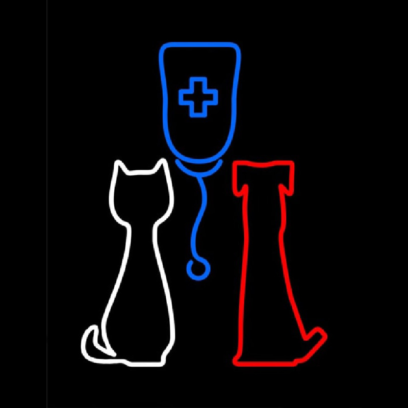 Custom Veterinary Pet Clinic Neon Sign USA