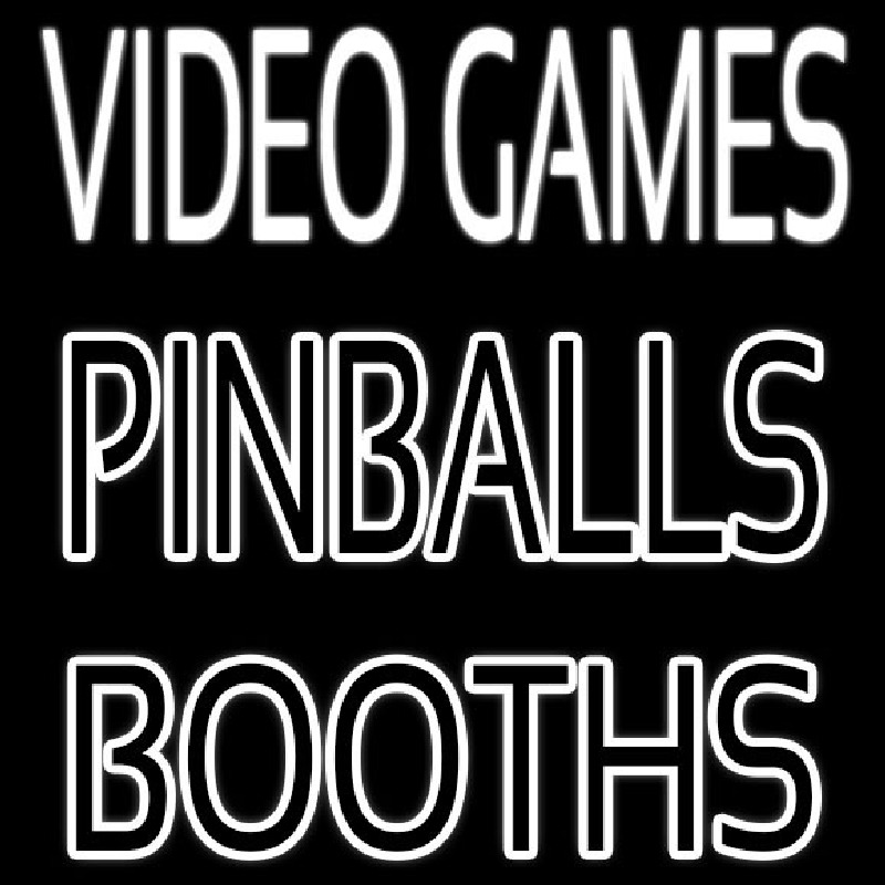 Custom Video Game Pinballs Booths Neon Sign USA