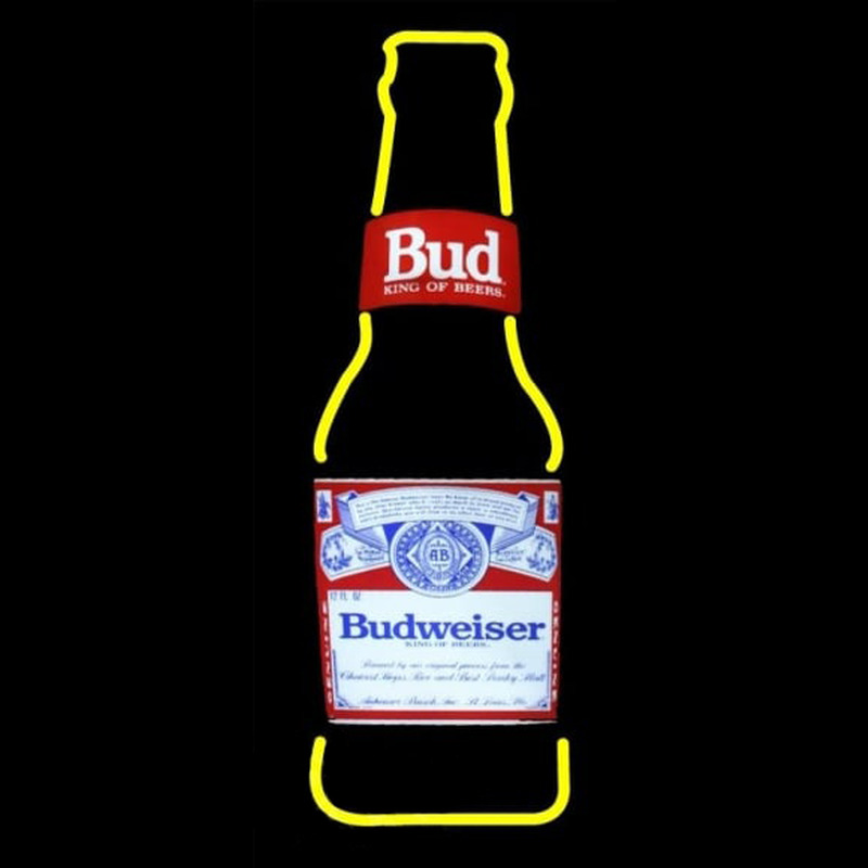 Custom Vintage 44 Tall Budweiser King Of Beers Bottle Beer Sign Neon Sign USA