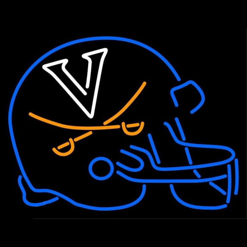 Custom Virginia Cavaliers Helmet 2001 Pres Logo Ncaa Neon Sign Neon Sign USA