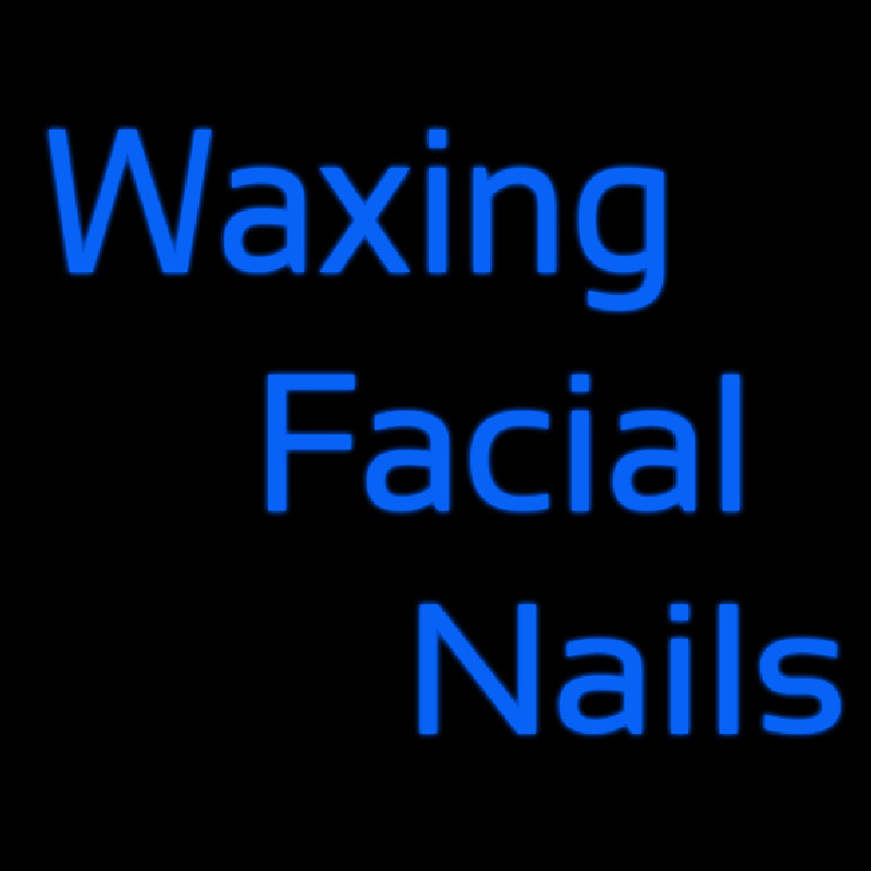 Custom Waxing Facial Nails Neon Sign USA