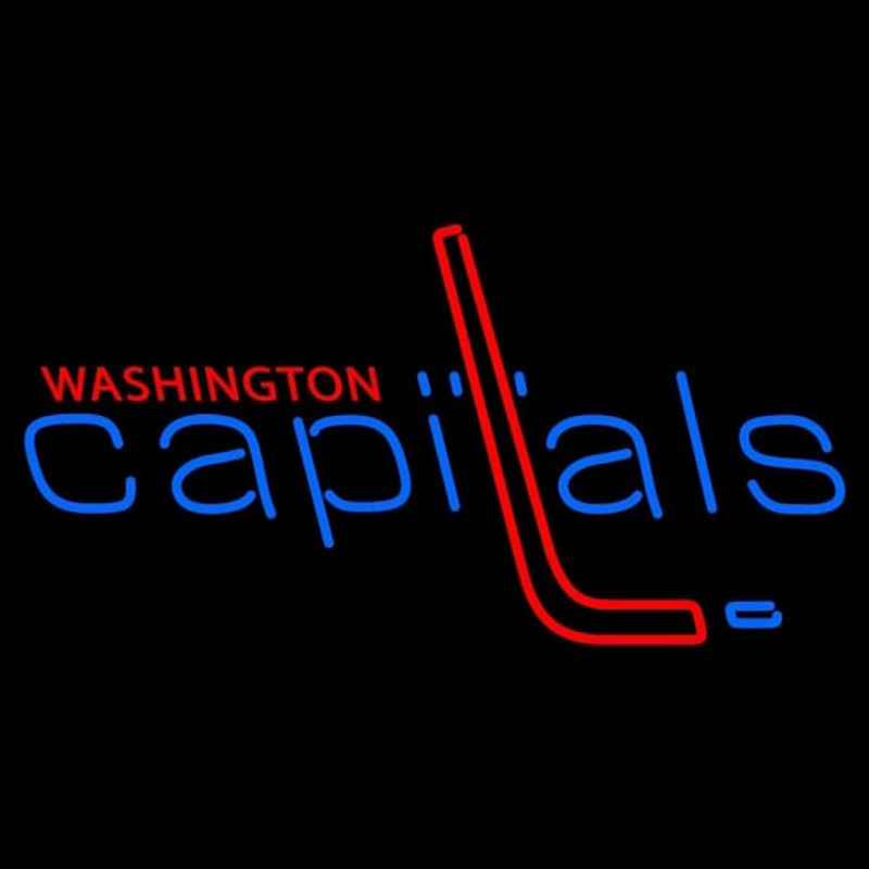 Custom Washington Capitals Primary 1974 75 1994 95 Logo NHL Neon Sign Neon Sign USA