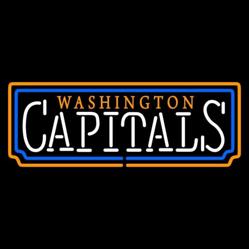 Custom Washington Capitals Wordmark 1995 96 2006 07 Logo NHL Neon Sign Neon Sign USA