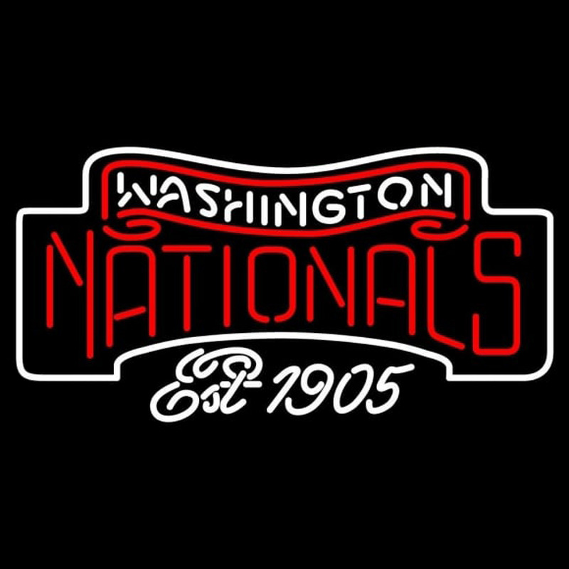 Custom Washington Nationals Alternate 2005 2007 Logo MLB Neon Sign Neon Sign USA