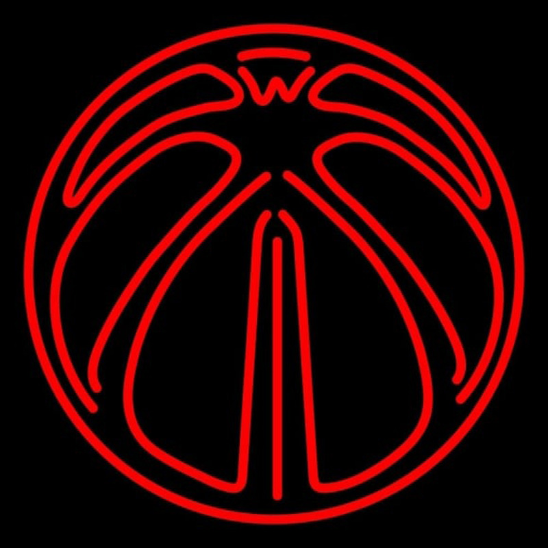 Custom Washington Wizards Alternate 2011 2012 Pres Logo NBA Neon Sign Neon Sign USA