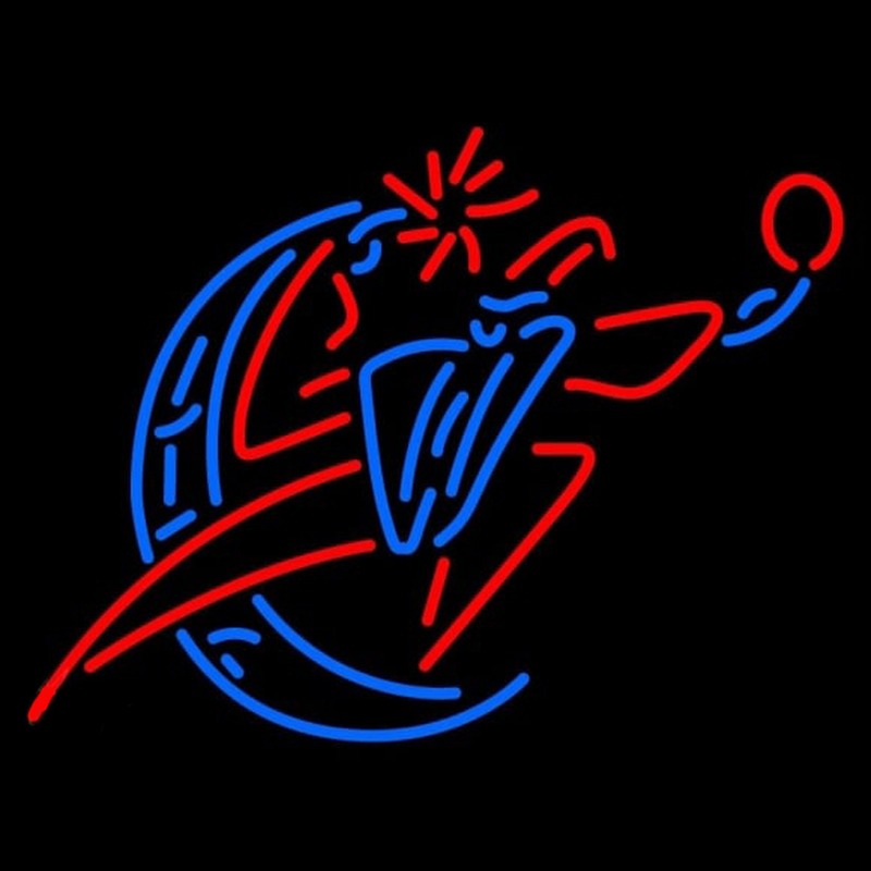 Custom Washington Wizards Partial 2011 2012 Pres Logo NBA Neon Sign Neon Sign USA