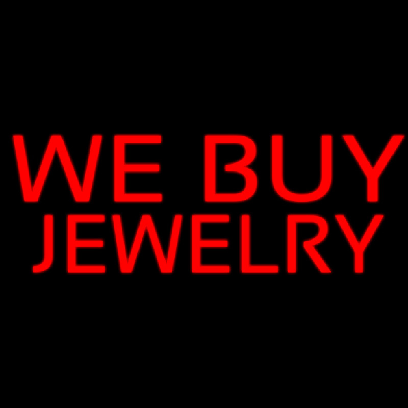 Custom We Buy Jewelry Neon Sign USA