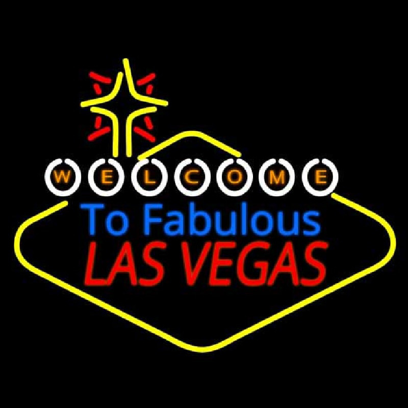 Custom Welcome To Fabulous Las Vegas Neon Sign USA