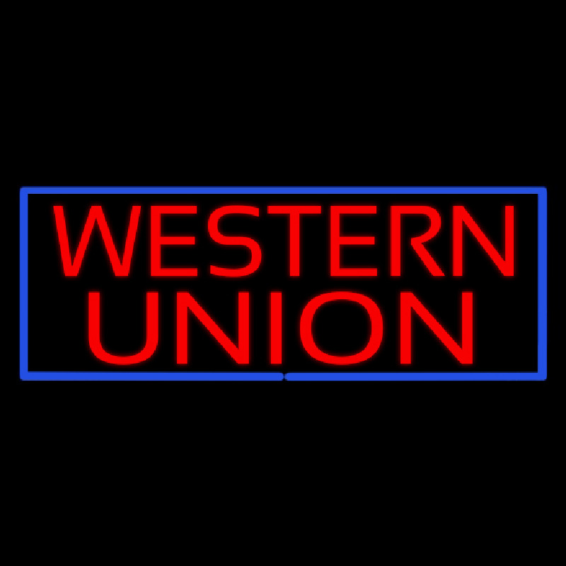 Custom Western Union Neon Sign USA