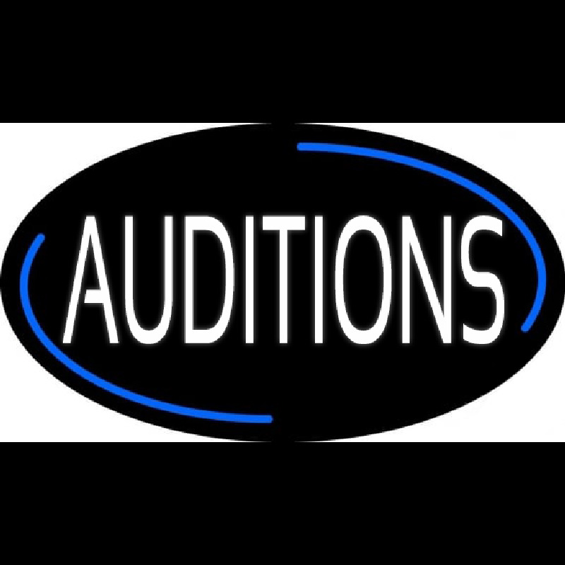 Custom White Auditions Neon Sign USA