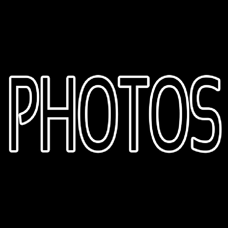 Custom White Double Stroke Photo Neon Sign USA
